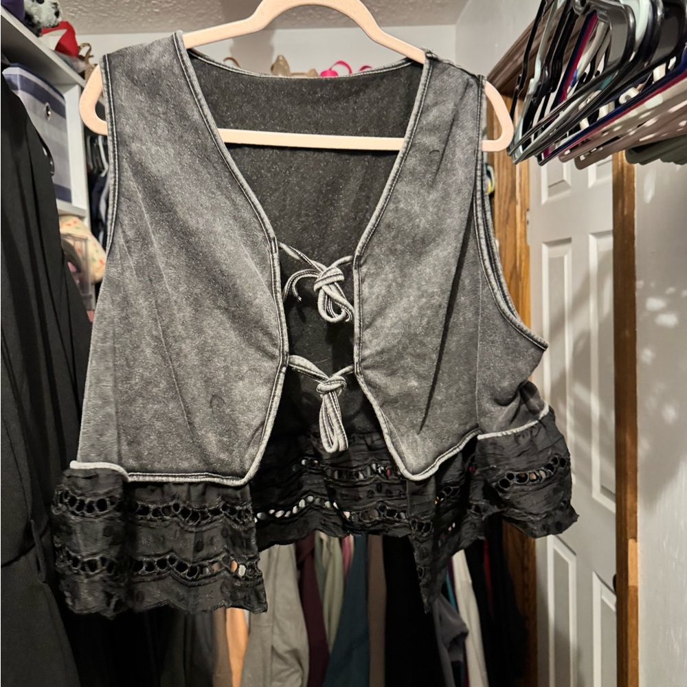 Black Jean vest